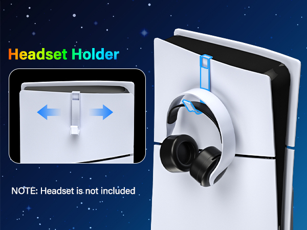 ps5 cooling station with headset holder