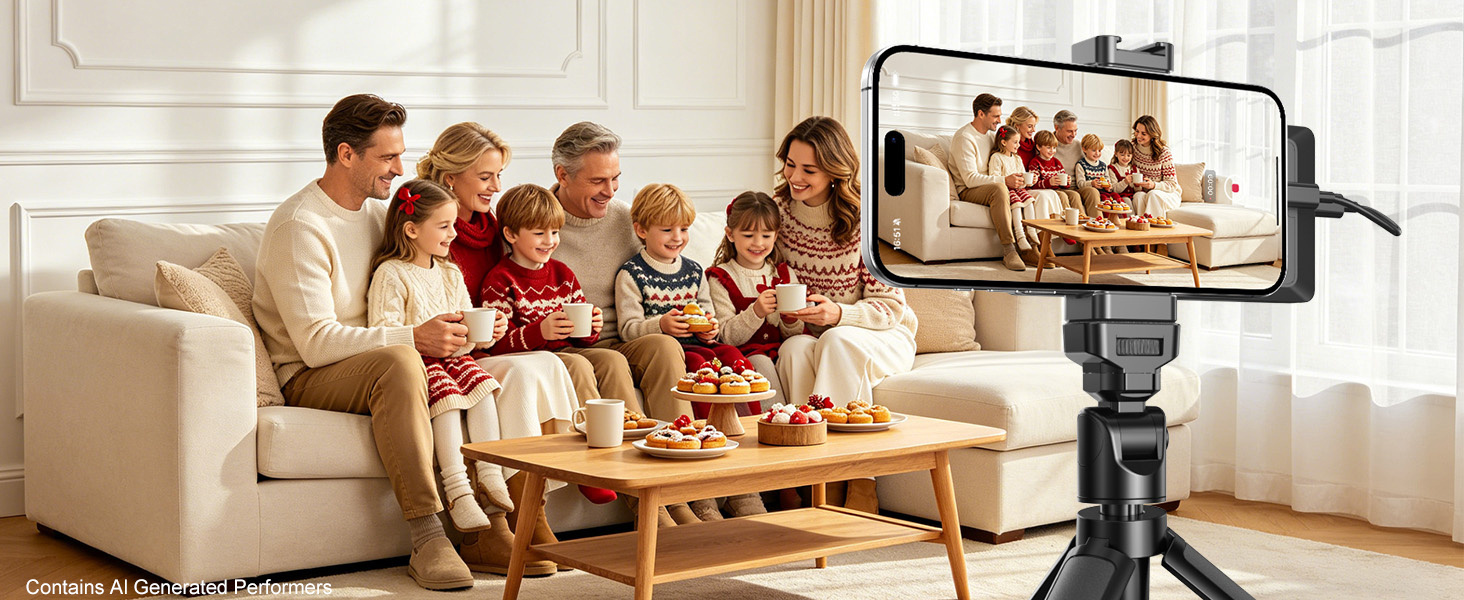 Selfie Phone Screen with Wireless Remote