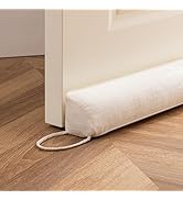 Sunolga 38 Inch Heavy Duty Door Draft Stopper, Sturdy Linen Sound Proof Draft Guard for Doors and...