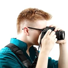Universally Compatible Digital Camera Harness System with Key Ring Attachment by USA Gear