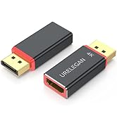 URELEGAN DisplayPort to HDMI Adapter 2-Pack (NOT USB), 4K UHD Display Port (DP) to HDMI Converter...