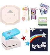 BAOFALI 2Pcs /Set Star Puncher and 4-in-1 Tag Punch for 1.4x1.4inch Star Punch, Paper Punches Sca...