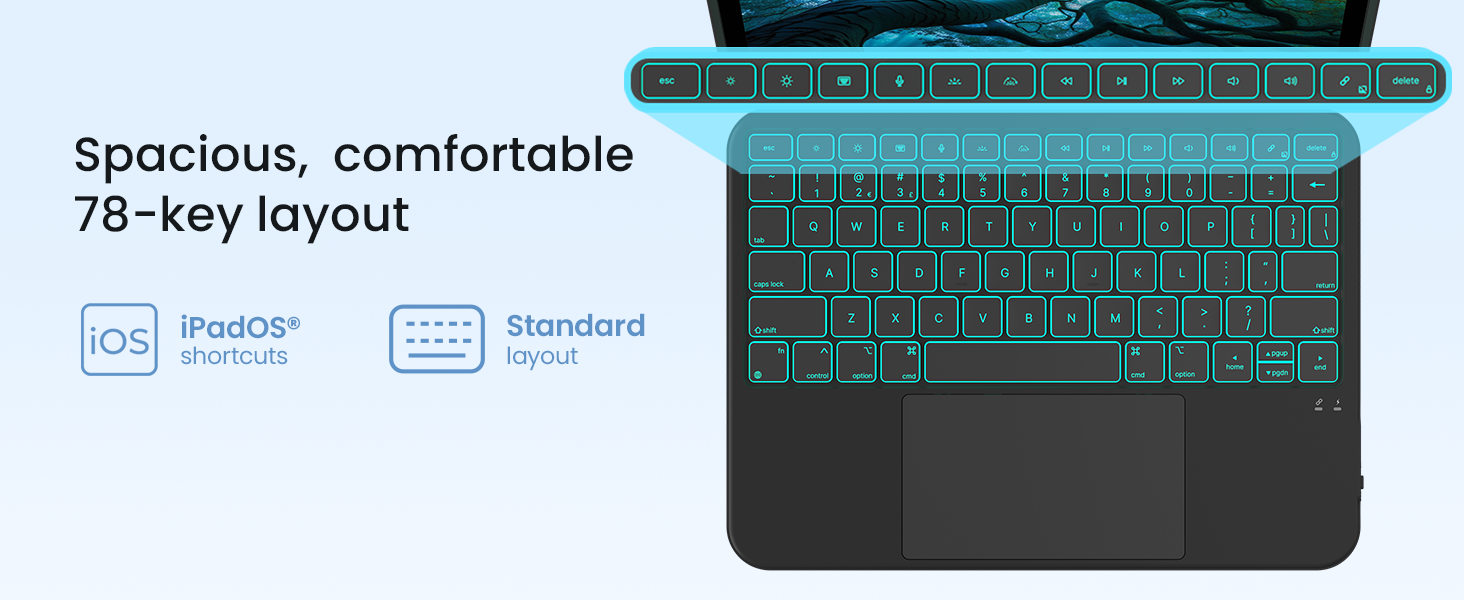typecase Keyboard Case for iPad A16 11th / 10th Gen & iPad Air 11-inch(M4/M3/M2, 2026/2025/2024)