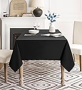 black tablecloth