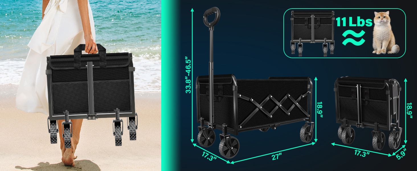 folding wagon heavy duty