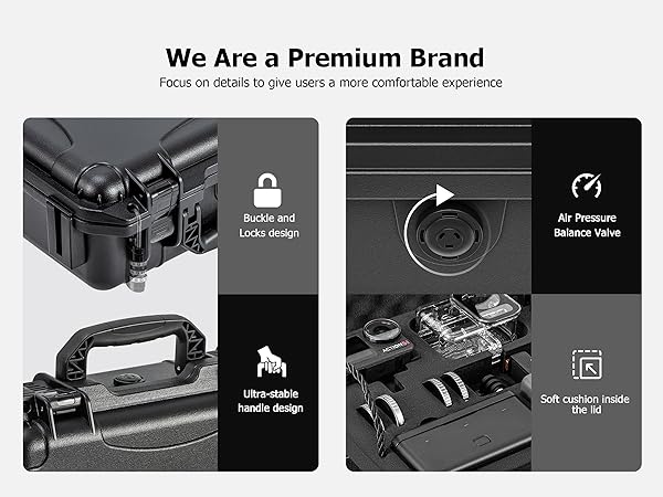 Osmo Action 5 Pro Hard waterproof Case tavel Bag for dji action 5 4 3 accessories
