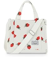 UERRUAM Corduroy Tote Bag for Women Work Crossbody Purse for Everyday,College,Travel,Lightweight ...