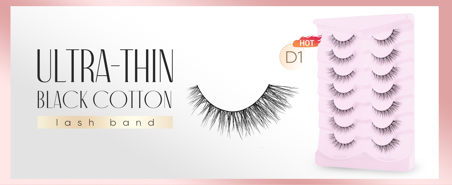 Natural Lashes Wispy Lashes Natural Look False Eyelashes