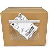 NefLaca 6" x 9" shipping label sleeves, 200Pcs Shipping Label Envelopes with Self-Adhesive Peel &...