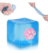 Ssqauvig Cat Paw Ice Cube Squishy,Medium 1.98 Inch Stress Cube Squeeze Toy,Soft Slow Rebound Squi...