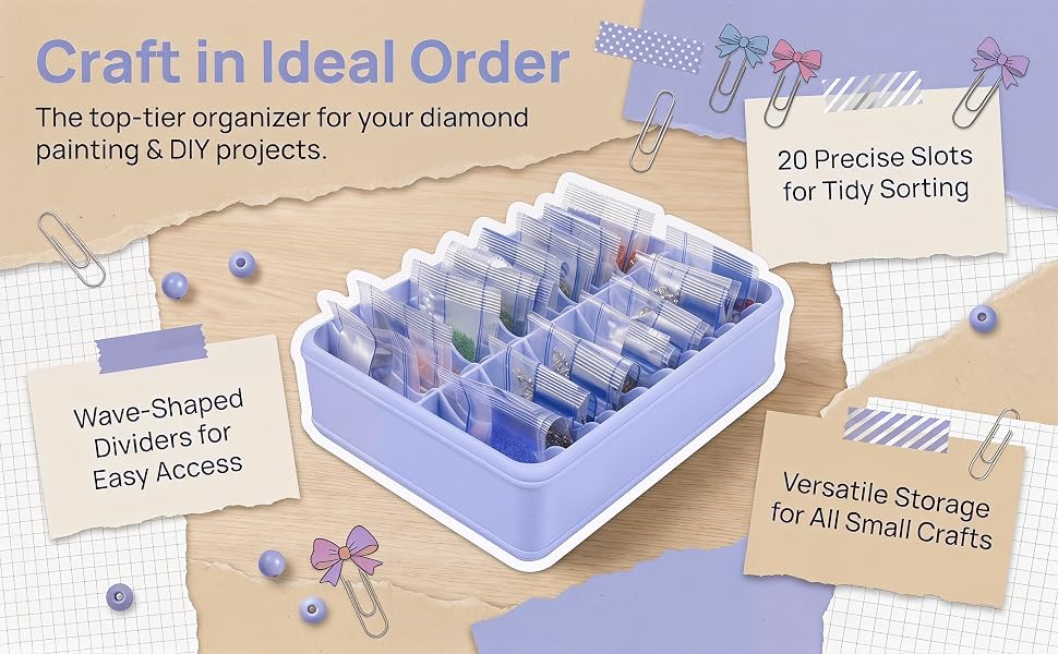 diamond art bag holder tray