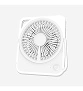 KIEROFIRT Transparent and Lightweight Desktop Fan Foldable Base Stand Three Wind Speeds Low Wind ...