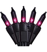 Halloween Lights 79.5Ft 300 Count Purple String Lights Plug in Pack of 3 Sets 26.5Ft 100 Count In...