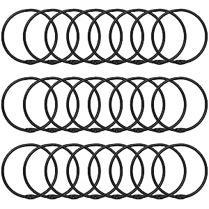 black shower rings
