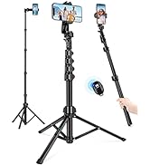 Nineigh Phone Tripod, 71" Tripod for iPhone, Selfie Stick Tripod Stand with Remote, Phone Tripod ...