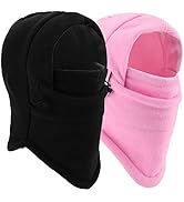 YQXCC Kids Winter Hats Balaclava Ski Mask Windproof Warm Adjustable with Fleece Lining Hat for Bo...