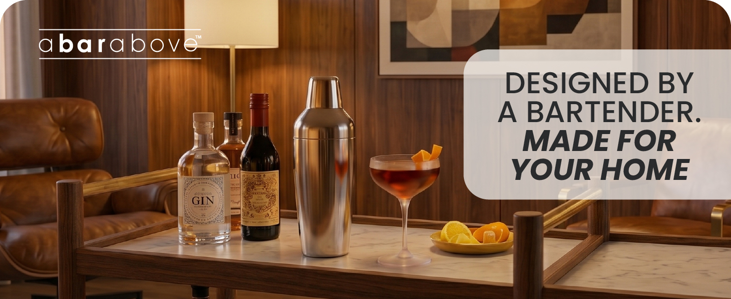 A Bar Above Designed by a bartender. Made for your home.