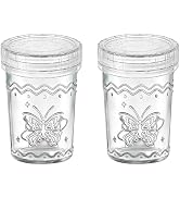 R.repad yay 2-Pack 20oz Glass Jars with Lids, glass yogurt containers with lids, wide mouth mason...