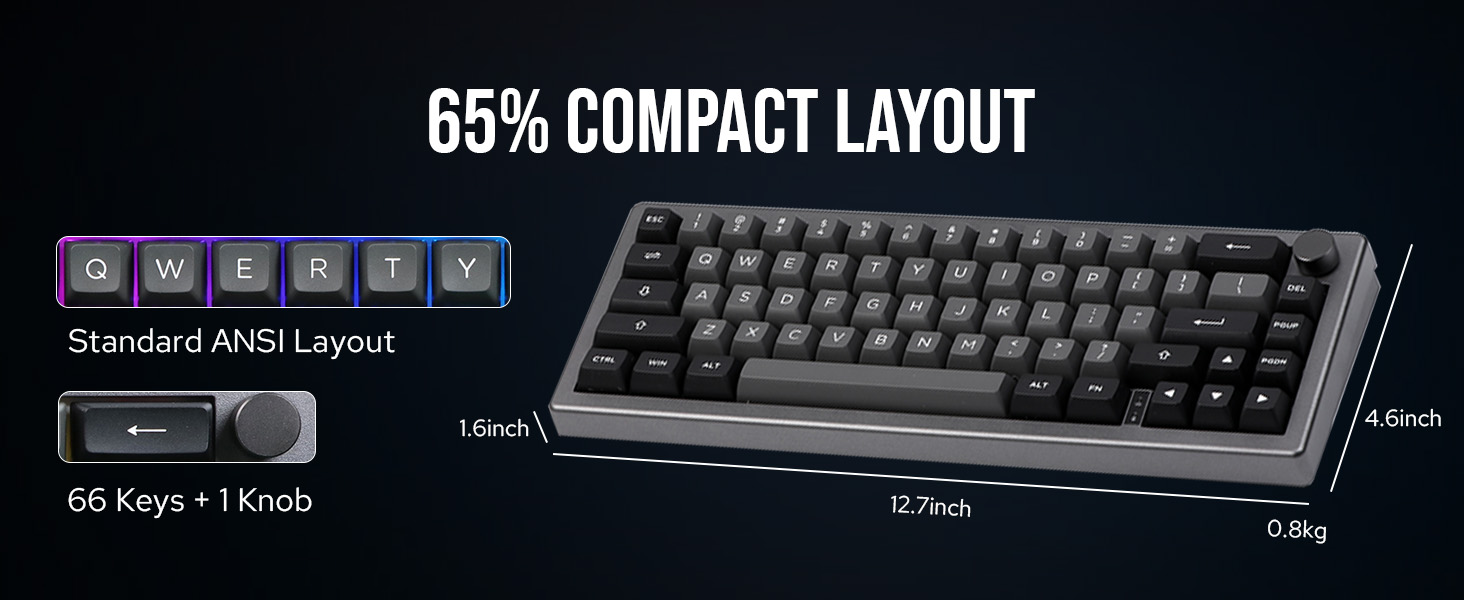 EK68 wireless gaming keyboard