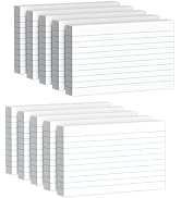 Index Cards 3x5 Inch, 500sheets, Flash Cards,Ruled Lined White Note Cards Paper For Studying, Sch...