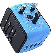 International Travel Adapter Universal Power Adapter Worldwide All in One 4 USB Perfect for Europ...