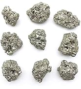 Wowagoga 2 Pack 4.5 Oz Natural Pyrite Stone Raw Pyrite Crystal for Cabbing Tumbling Reiki Healing