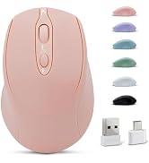 Dolrso Bluetooth Mouse,Rechargeable Wireless for Laptop/iPad/MacBook Pro/Air, Silent Mouse Portab...