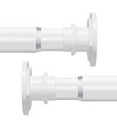 XIQIYY 2Pack Spring Tension Rods 28 to 48 Inch Adjustable Short Shower Curtain Rods No Drilling f...