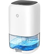 Dehumidifier, 35 OZ Small Dehumidifiers for Bedroom for Home, Quiet with Auto Shut Off, Dehumidif...