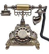 Vintage Telephone, Retro Rotary Dial Telephone, Corded Old Fashion Antique Landline Telephone Dec...