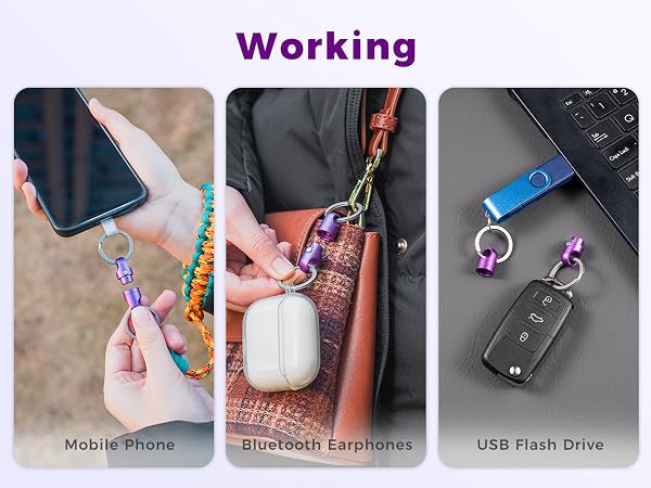 pull apart key chain for working