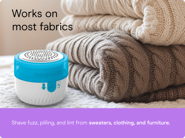 Conair fabric shaver sweater lint depiller defuzzer clothing adjustable large head revive furniture