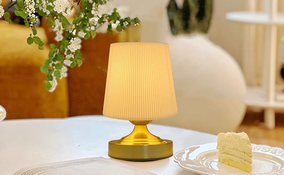 Cordless Rechargeable Fabric Table Lamps