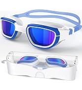 Zeligerstar Polarized Swimming Goggles, Unisex Adult Swim Goggles Anti Fog Anti UV Wide View Pool...