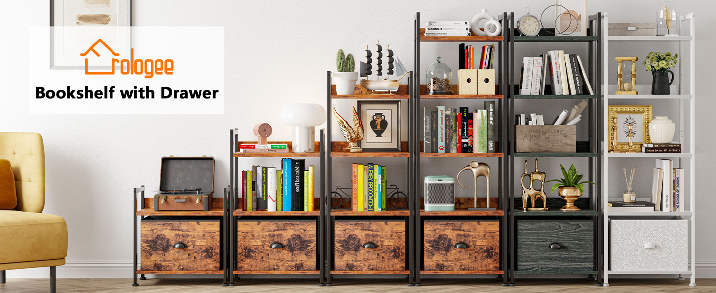bookshelf with drawer for living room