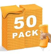 WEAWE Microfiber Cleaning Cloth, Rags for Cleaning 50 Pack, Reusable and Lint Free Cloth, Will No...