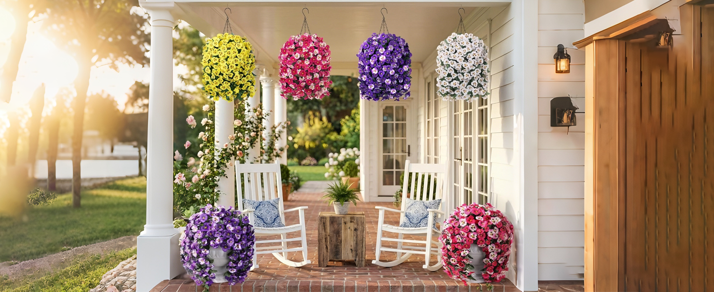 silk flowers for outside