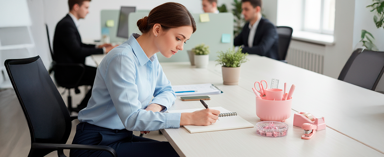Pink Desk Accessories