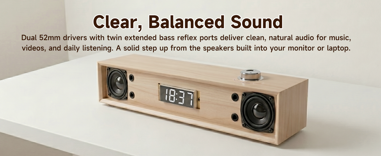 Clear, Balanced Sound