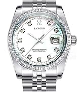 Luxury Men's Automatic Watches Fashion Automatic Self Wind Watch Stainless Calendar Window Water ...