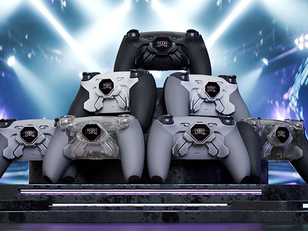 SPARK Back Paddles Kit for PS5 Controller OLED Display + Clicky Trigger Stops + Rubberized Grips