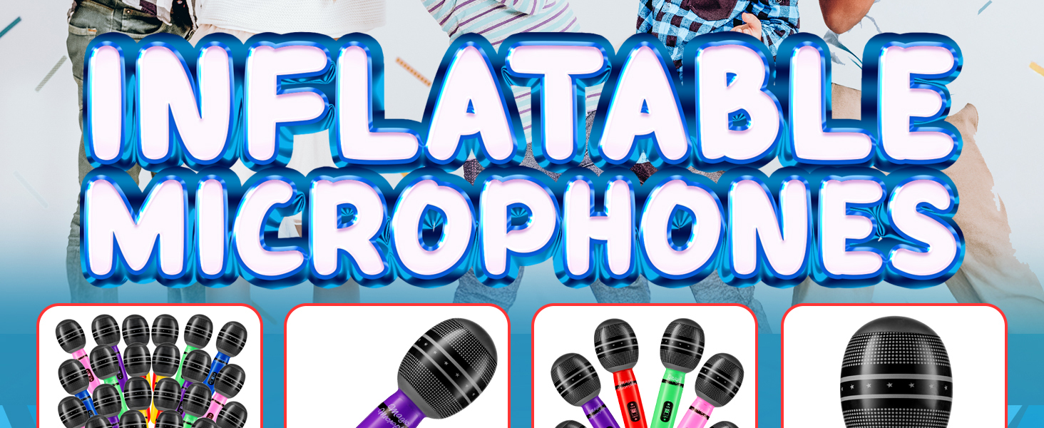 inflatable microphone karaoke party decorations fake microphones prop microphoneblow up microphone