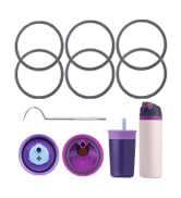 BMSQOFD 6pcs Water Bottle Gasket Replacement Sealing Ring Replacement for Owala FreeSip,Silicone ...