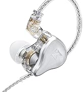 KZ ZAS in-Ear Headphones Wired Earbuds 16-Unit Hybrid in Ear Monitor Earphone 7BA+1DD IEM Earphon...
