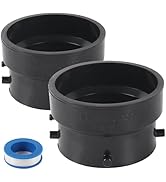 TonGass (2-Pack T1029-2 RV Sewer Termination Adapter - 3" Hub x 3" Bayonet, RV Sewer Hose Termina...