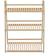 1/12 Scale Dollhouse Plant Stand 3 Tier, Miniature Wooden Flower Rack Model for Miniature Dollhou...