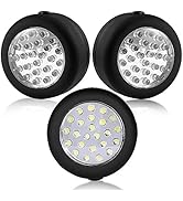 CALIFORNIA CADE ELECTRONIC 24 LED Round Magnetic Work Light Torch with Integral Hanging Hook and ...