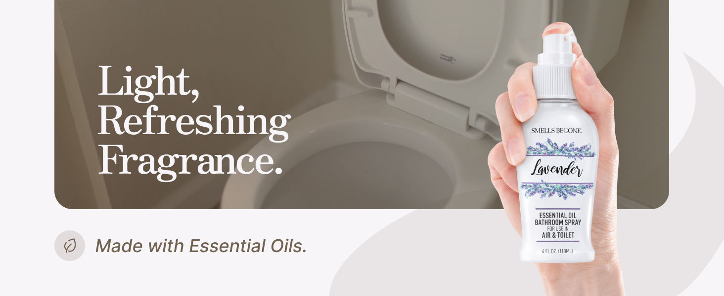 light, refreshing fragrance from essential oils