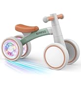 SEREED Colorful Lighting Baby Balance Bike, Toys for 1 Year Old Boys Girls, 12-24 Month Toddler B...