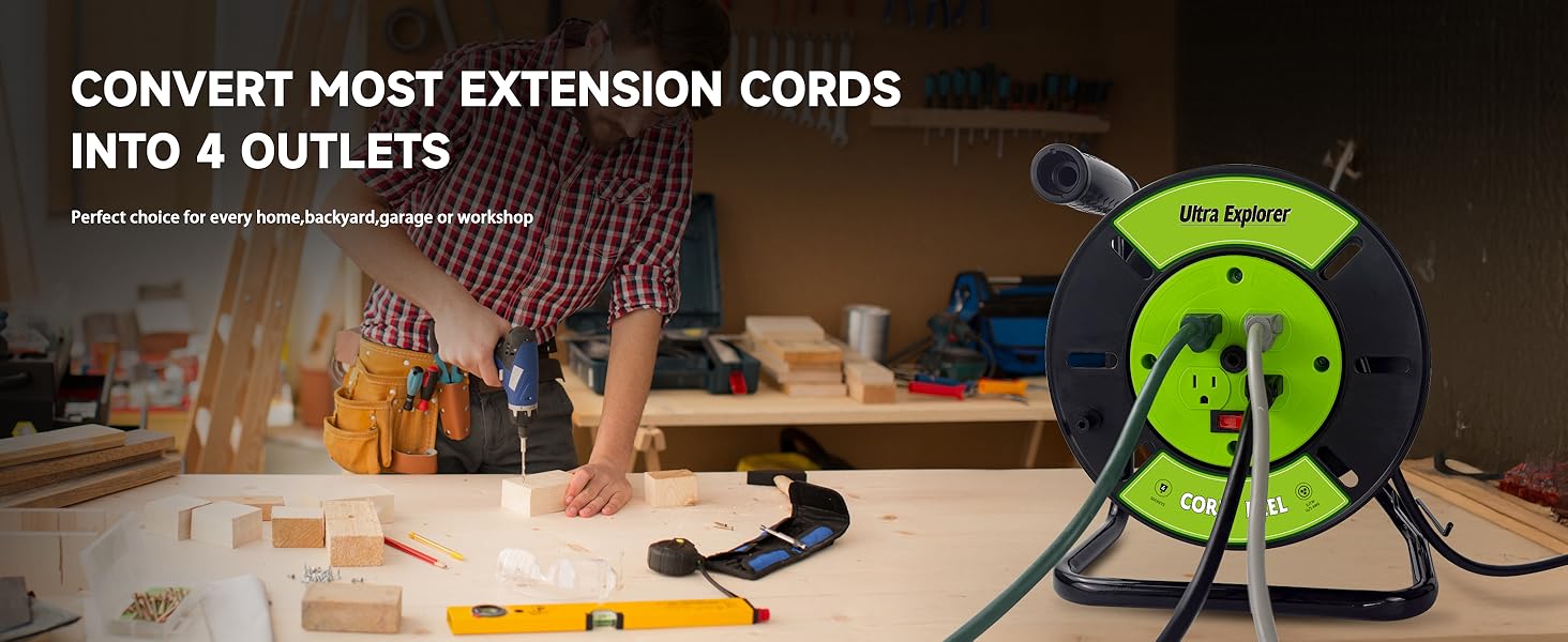 extension cord holder reels